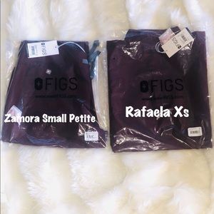 FIGS BURGUNDY SCRUB SET